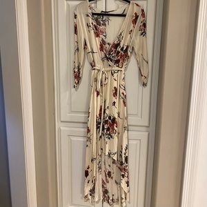 Floral High-Low Maxi